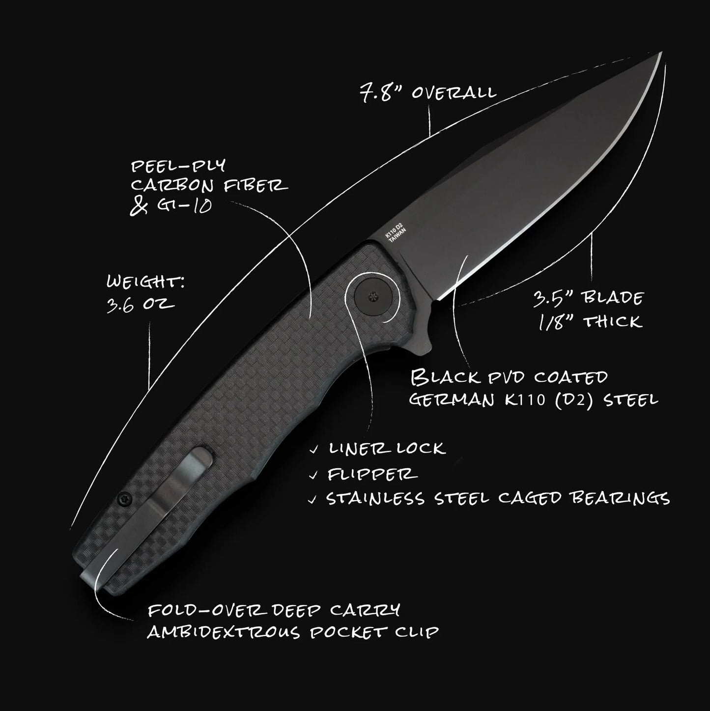 Ocaso Strategy G-10 Carbon Fibre