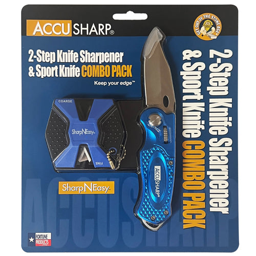 AccuSharp Folding Sport Knife SharpNeasy Combo Pack