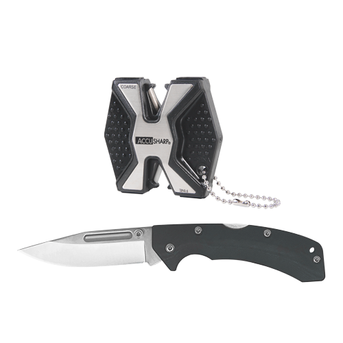 AccuSharp Lockback Knife Combo Pack Diamond Black